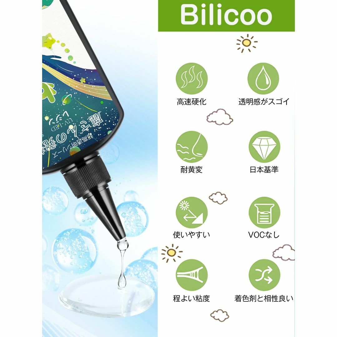 鹿さんの発想　大容量　色:　by　ハッピースマイルshop｜ラクマ　3個(360g)】Biliicoレジン液　レジン液の通販