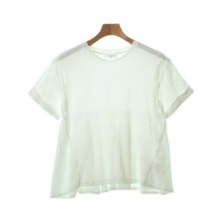 オペークドットクリップ(OPAQUE.CLIP)のOPAQUE.CLIP Tシャツ・カットソー 36(S位) 白 【古着】【中古】(カットソー(半袖/袖なし))