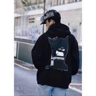 SupremeシュプリームキャットウーマンプルオーバーパーカーL se1186rシュプリーム