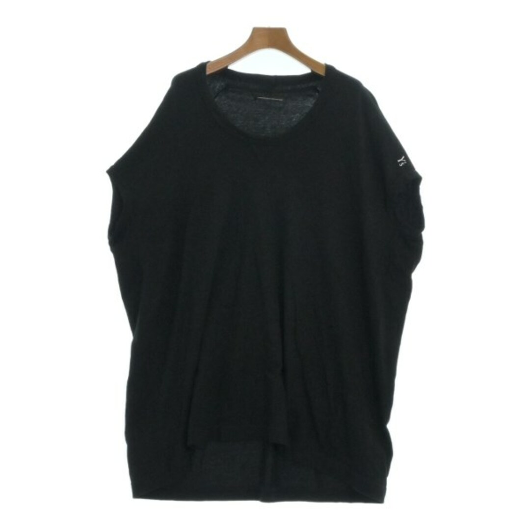 半端袖柄Y's ワイズ Tシャツ・カットソー 2(S位) 黒