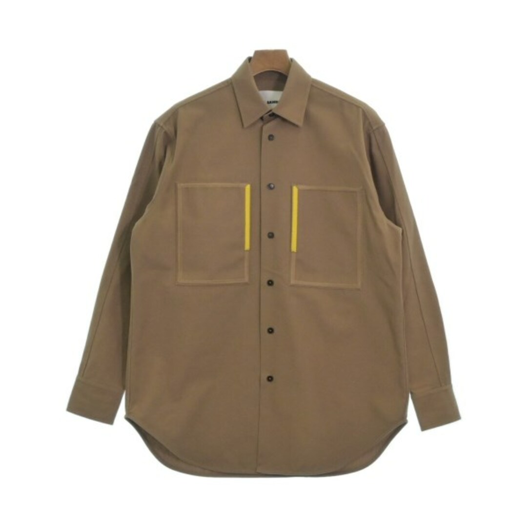 JIL SANDER ジルサンダー カジュアルシャツ 38(S位) 茶 【古着】【中古】 | フリマアプリ ラクマ