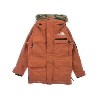 THE NORTH FACE ダウンジャケット/ダウンベスト XS オレンジ 【古着】【中古】(ダウンジャケット)