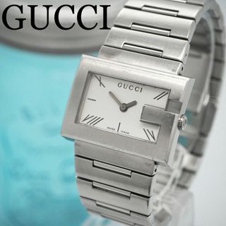 96 GUCCI グッチ時計　レディース腕時計　Gロゴ　ホワイト　人気　箱付き