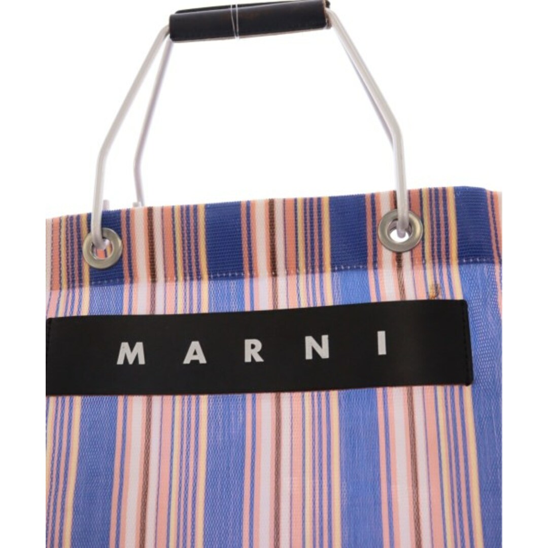 MARNI マルニ トートバッグ - 青系xベージュ系x白等(ストライプ) 【古着】【中古】