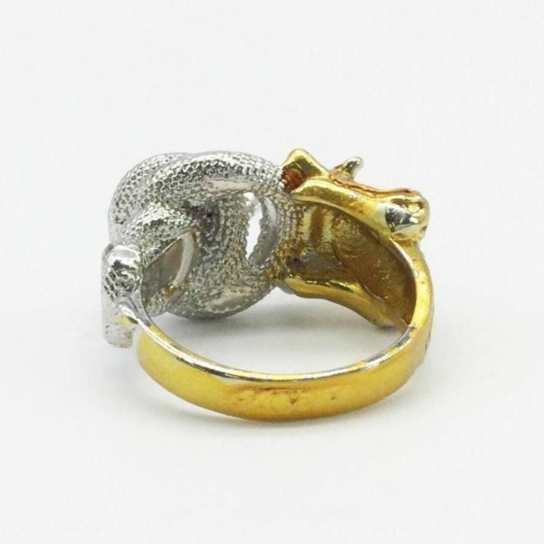 【SALE】リング メンズ ステンレス タイガー スネーク 蛇 虎 指輪 20号 メンズのアクセサリー(リング(指輪))の商品写真