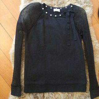 レッドヴァレンティノ(RED VALENTINO)の別サイトで26000円で販売されていました【未使用品】レッドヴァレンティノ　黒(カットソー(長袖/七分))