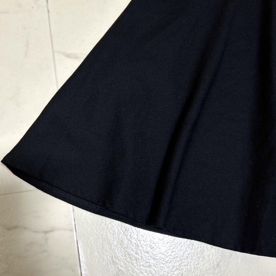 PLST(プラステ)のプラステ　レディース　スカート　フレアスカート　黒　S レディースのスカート(ひざ丈スカート)の商品写真
