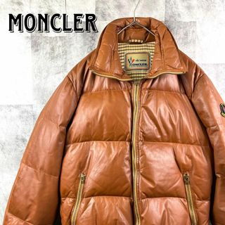 MONCLER - 超希少 80s モンクレール オールレザー ダウンジャケット ...