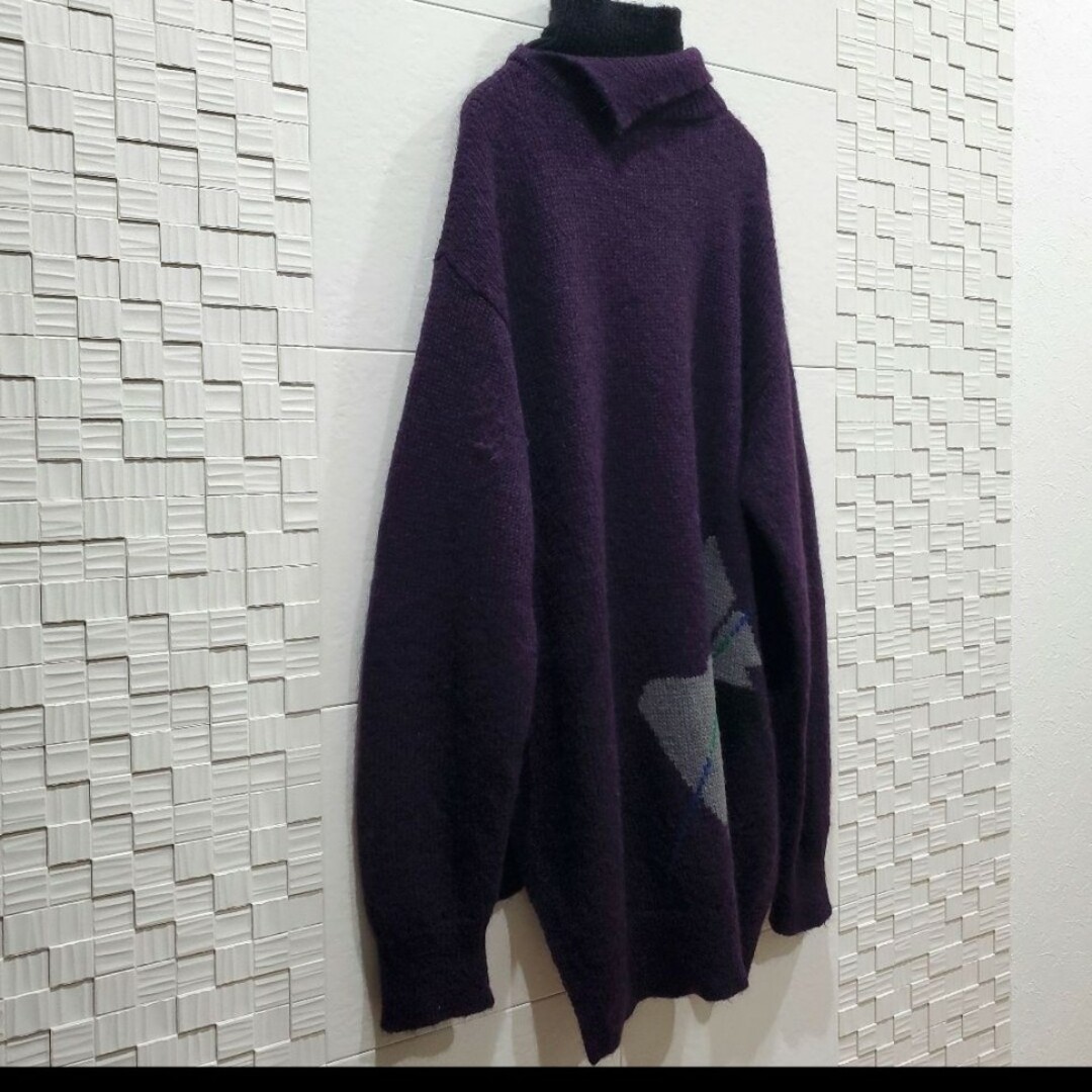 KAZUYUKI KUMAGAI ATTACHMENT(カズユキクマガイアタッチメント)のYUKI HASHIMOTO 19AW mohair highneck knit メンズのトップス(ニット/セーター)の商品写真