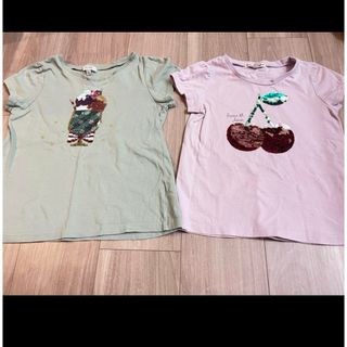 エニィファム(anyFAM)のanyfam スパンコール半袖Tシャツ2枚セット(Tシャツ/カットソー)