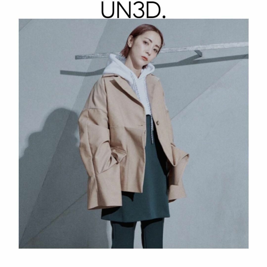 新品　UN3D. アンスリード　オリガミショートジャケット　ベージュ　トレンチ | フリマアプリ ラクマ