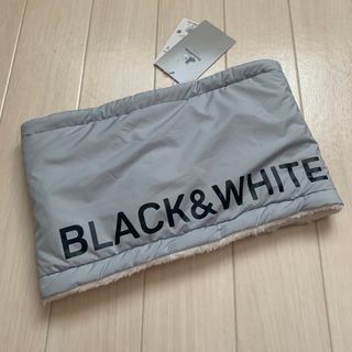 ブラックアンドホワイトスポーツウェア(Black & White Sportswear)の新品■7,150円【ブラック&ホワイト】ネックウォーマー  グレー　男女兼用(ネックウォーマー)