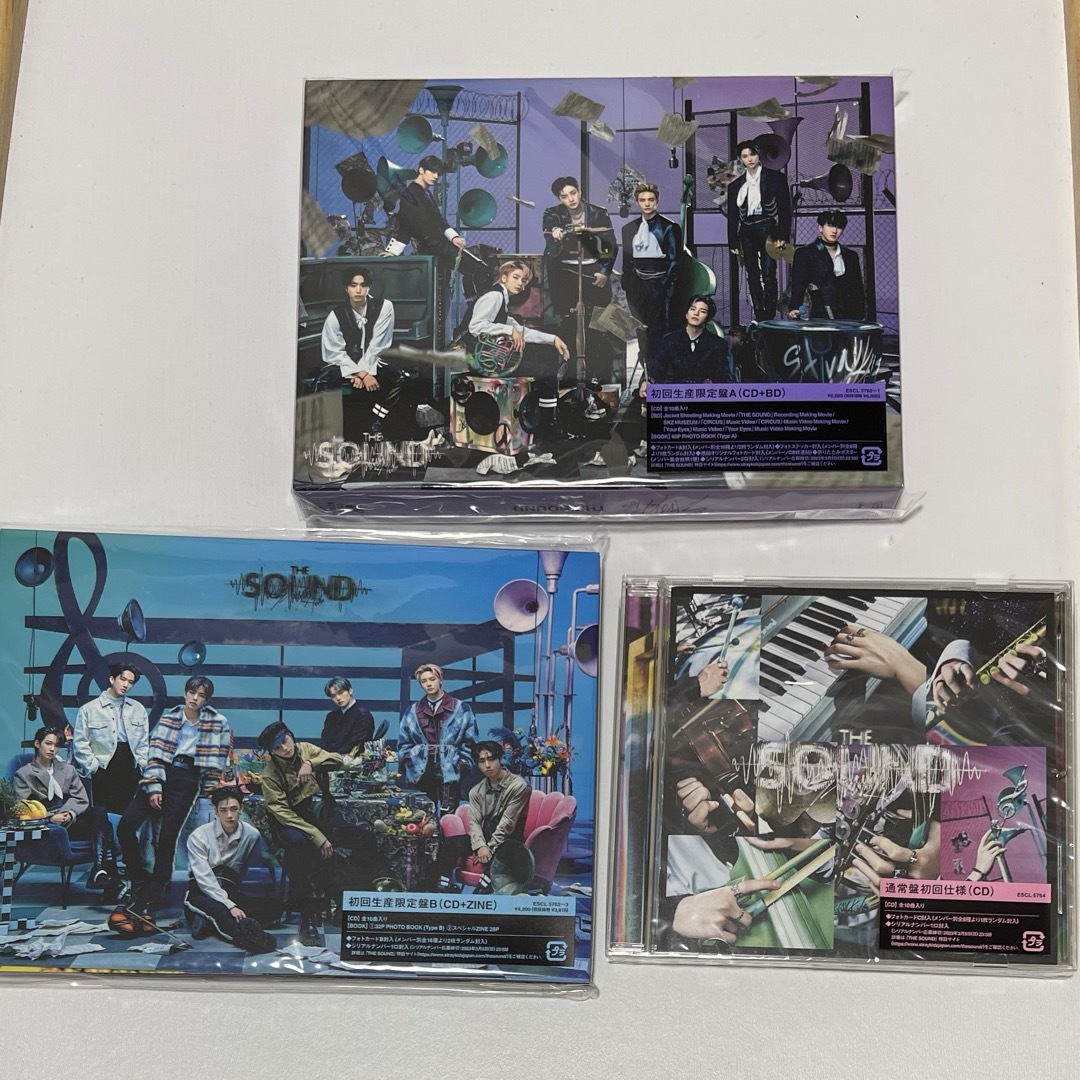 Stray Kids(ストレイキッズ)のStray Kids スキズ THE SOUND 初回限定盤 A B 通常盤 エンタメ/ホビーのCD(K-POP/アジア)の商品写真