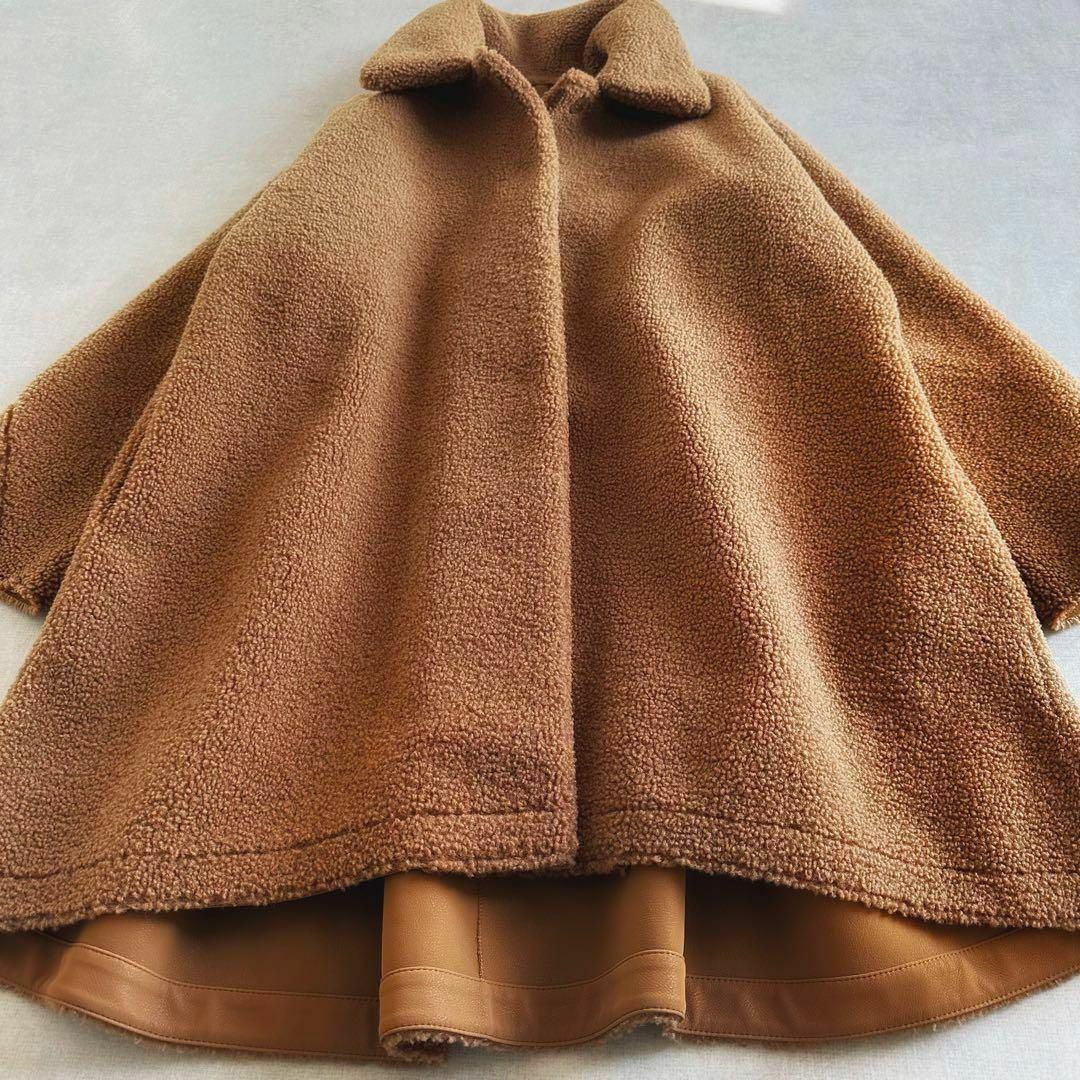 Ameri VINTAGE(アメリヴィンテージ)の美品▲AMERI アメリ //TENT LINE BOA COAT  ボアコート レディースのジャケット/アウター(ロングコート)の商品写真