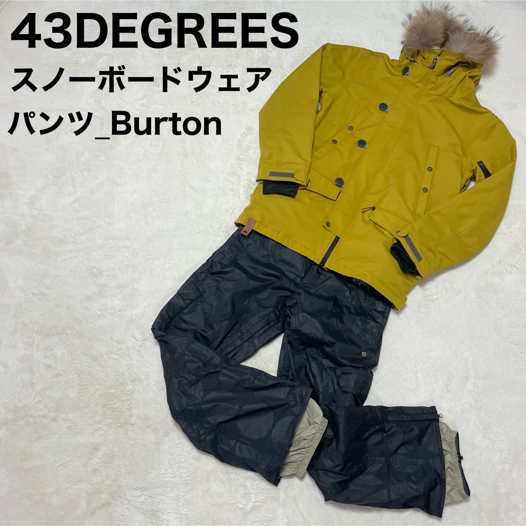 BURTON - 43DEGREES N3B スノーボード ウェア 43d Burton バートンの