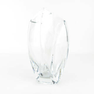 バカラ(Baccarat)の美品 Baccarat バカラ RRigot リゴット 花瓶 1点 クリスタル H23cm フラワーベース 花器 花びん SU4393Q (花瓶)