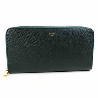 未使用品 CELINE ラージジップウォレット カーキ 156