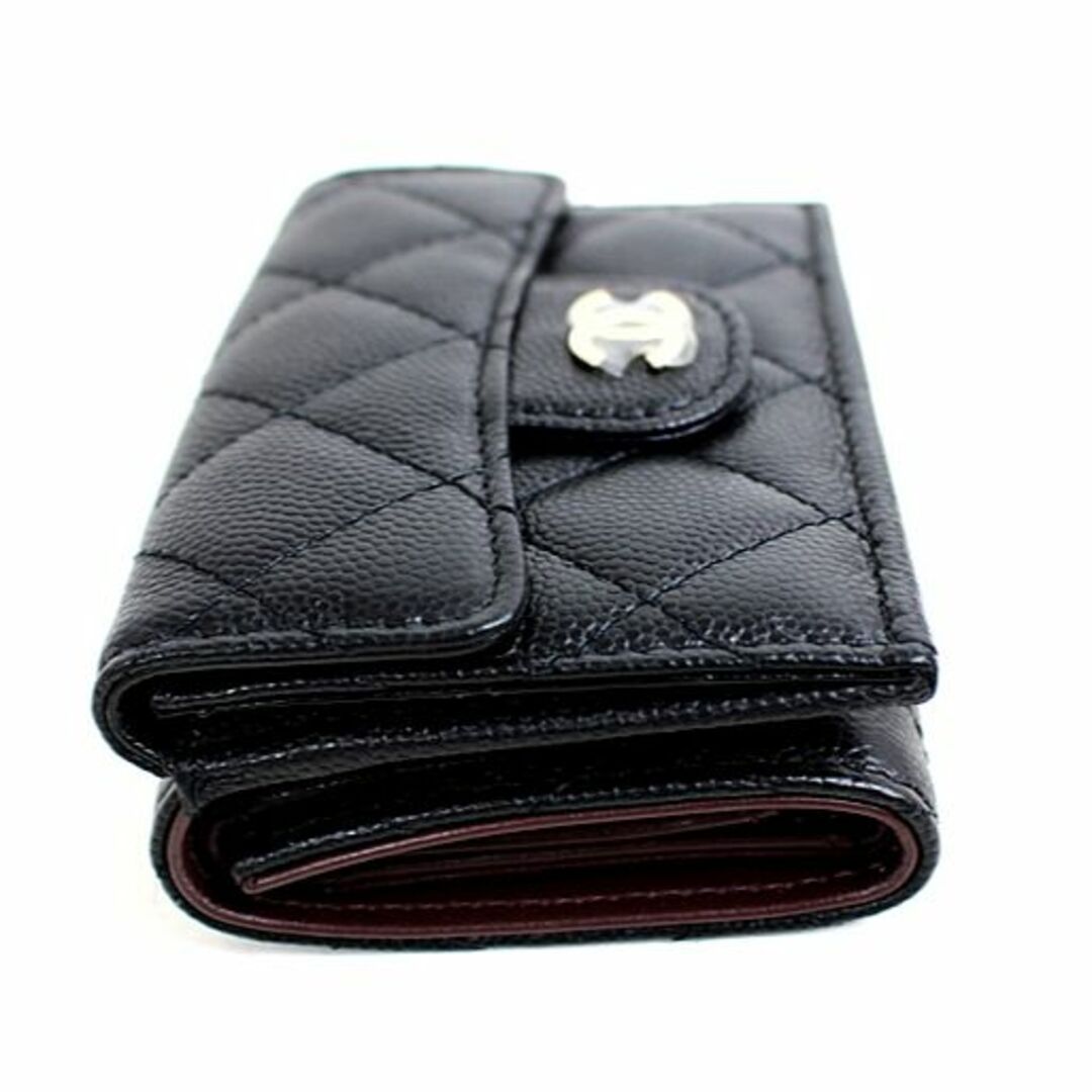 CHANEL - シャネル 三つ折り財布 キャビアスキン マトラッセ 新品同様