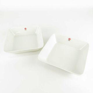 イッタラ(iittala)の未使用 iittala イッタラ ティーマ スクエアプレート 2枚 16cm 角皿 白 北欧 SU4422G (食器)