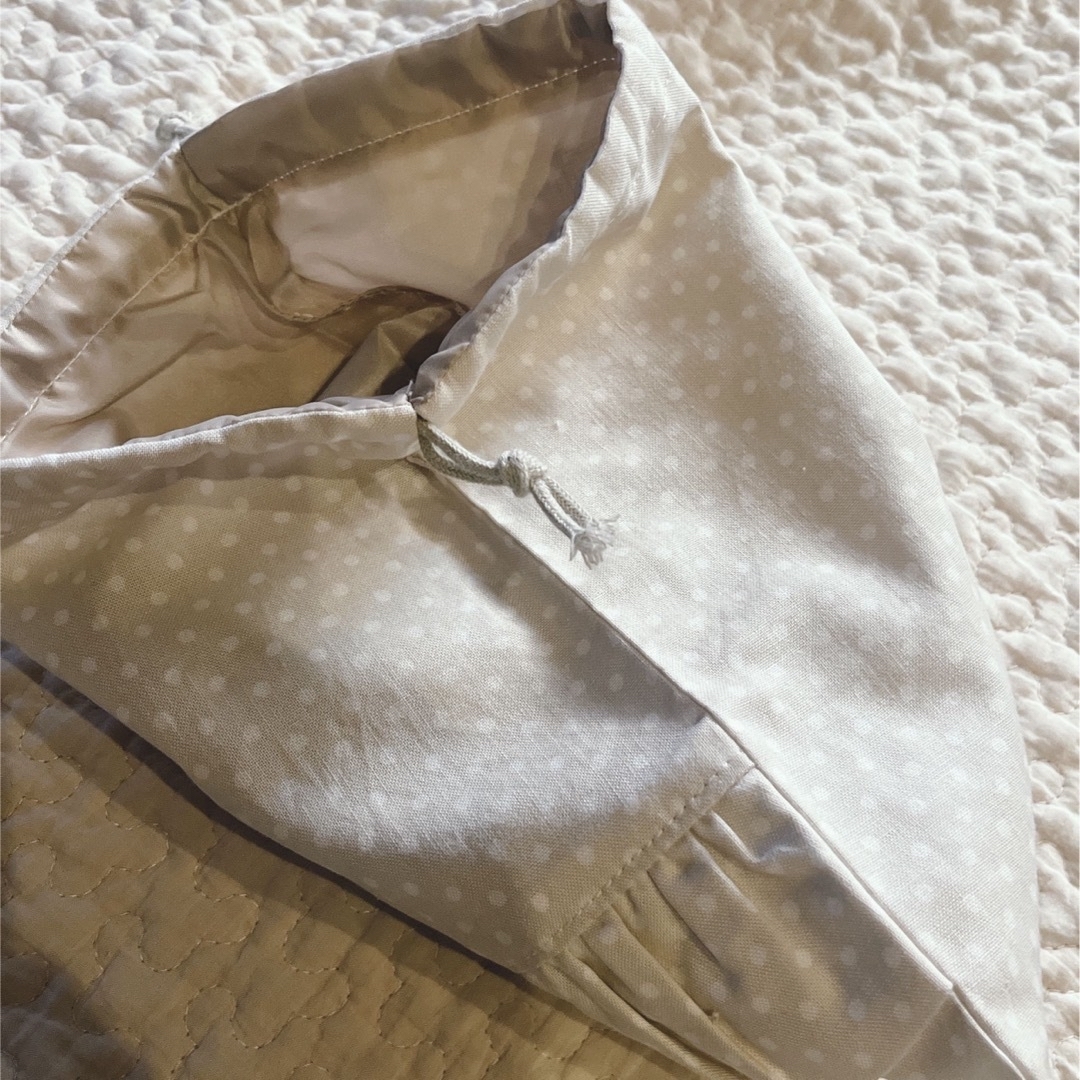 オーダー受付中【handmade】巾着袋S フリル キッズ/ベビー/マタニティのこども用バッグ(ランチボックス巾着)の商品写真