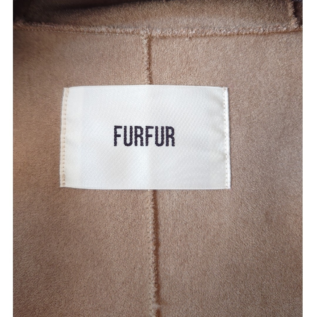 fur fur(ファーファー)のFURFUR【新品】ボアダッフルコート ベージュ レディースのジャケット/アウター(ダッフルコート)の商品写真