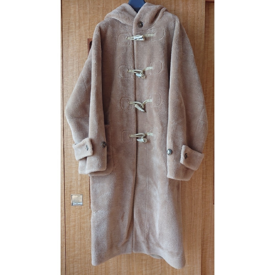fur fur - FURFUR【新品】ボアダッフルコート ベージュの通販 by fur fur - FURFUR【新品】ボアダッフルコート ベージュの通販 by