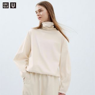 ユニクロ(UNIQLO)のUNIQLO U ブラッシュドジャージー　タートルネックT(Tシャツ(長袖/七分))