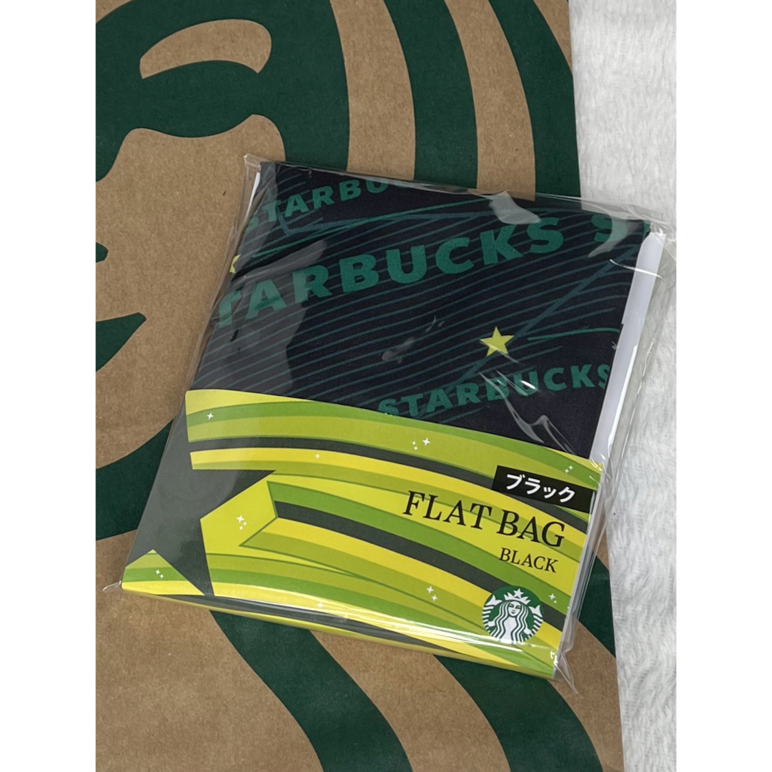 Starbucks(スターバックス)のスターバックス　ホリデー　フラットバッグ　ブラック エンタメ/ホビーのコレクション(ノベルティグッズ)の商品写真