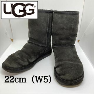 新品未使用✨UGG ムートンブーツ　フリンジ　ラインストーン付 パープルグレー