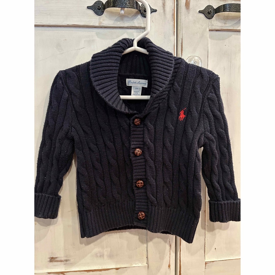 RALPH LAUREN カーディガン12M - ベビー服(~85cm)