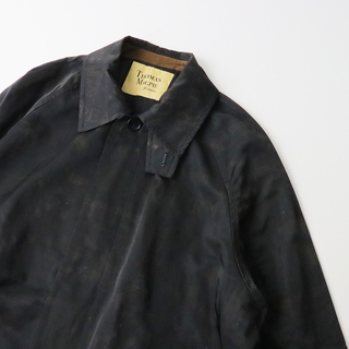 美品 トーマスマグパイ THOMAS MAGPIE original printed coat オリジナルプリント コート 38/ブラック【2400013604536】(その他)