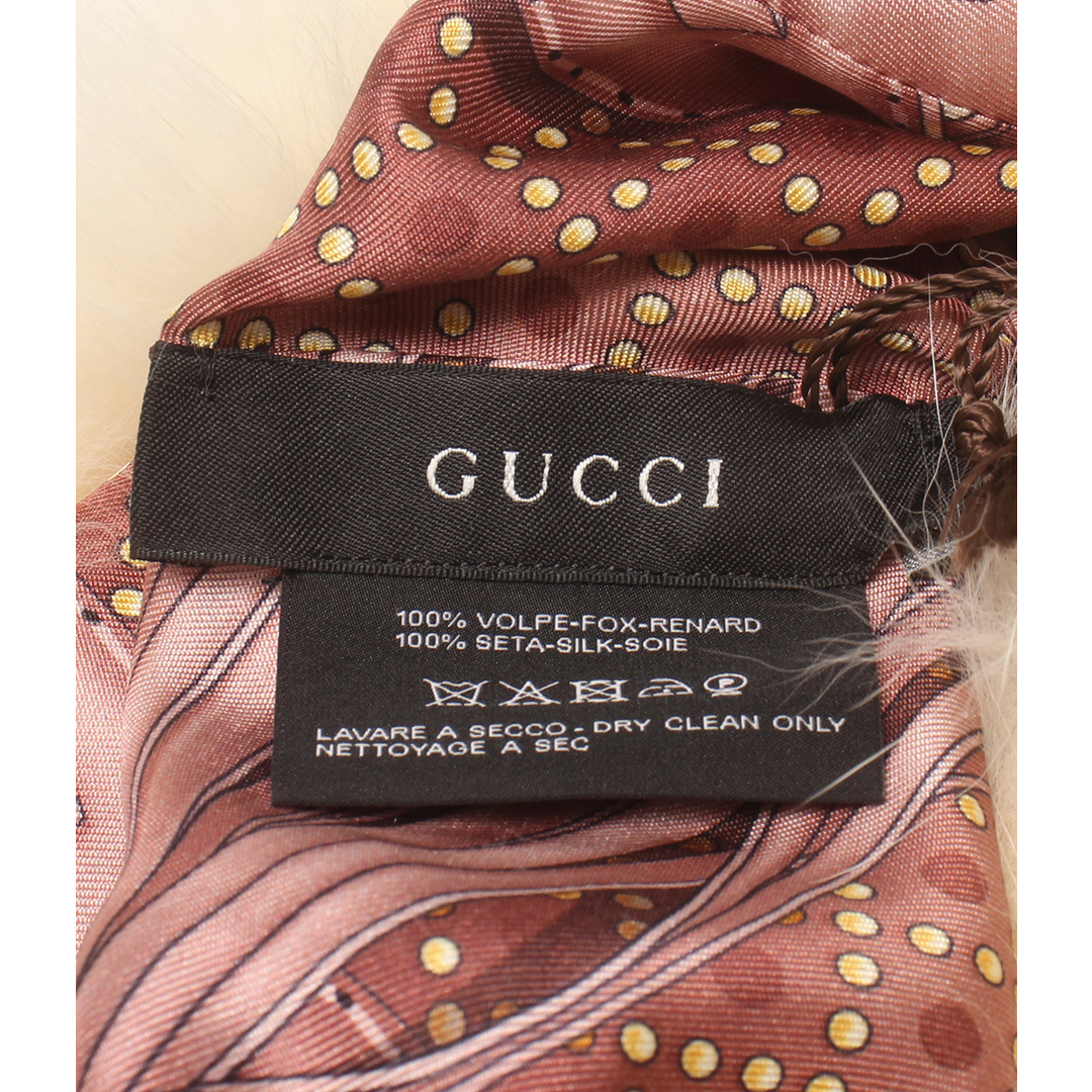 Gucci(グッチ)の美品 グッチ GUCCI スヌード フォックスファー    レディース レディースのファッション小物(スヌード)の商品写真