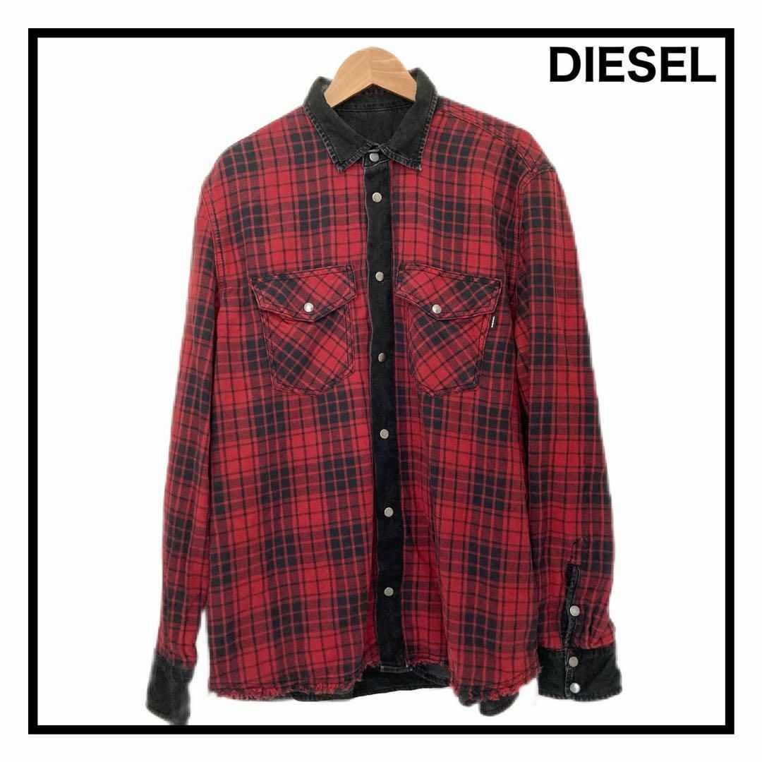 DIESEL ディーゼル チェック柄 ジャケット Mサイズ - アウター