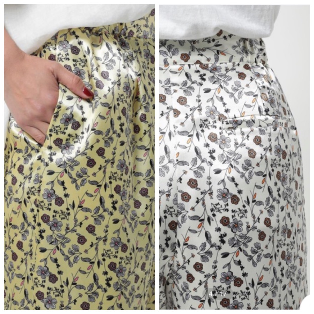 FREAK'S STORE(フリークスストア)の美品 フリークスストア Freada サテン イージーパンツ 定価15180円 レディースのパンツ(カジュアルパンツ)の商品写真