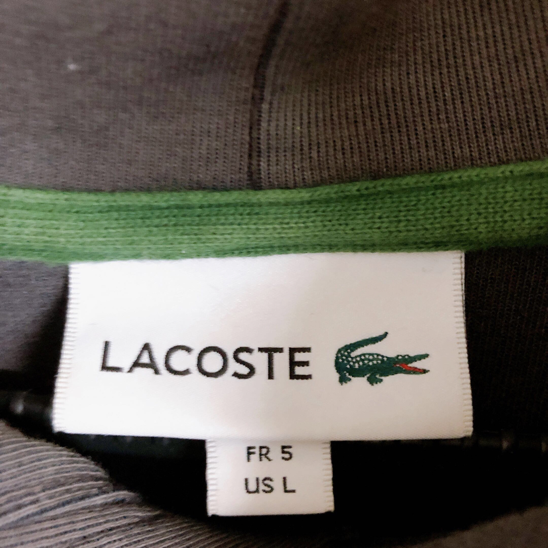 LACOSTE(ラコステ)のLACOSTE ラコステ　ビックロゴパーカー　古着 メンズのトップス(パーカー)の商品写真