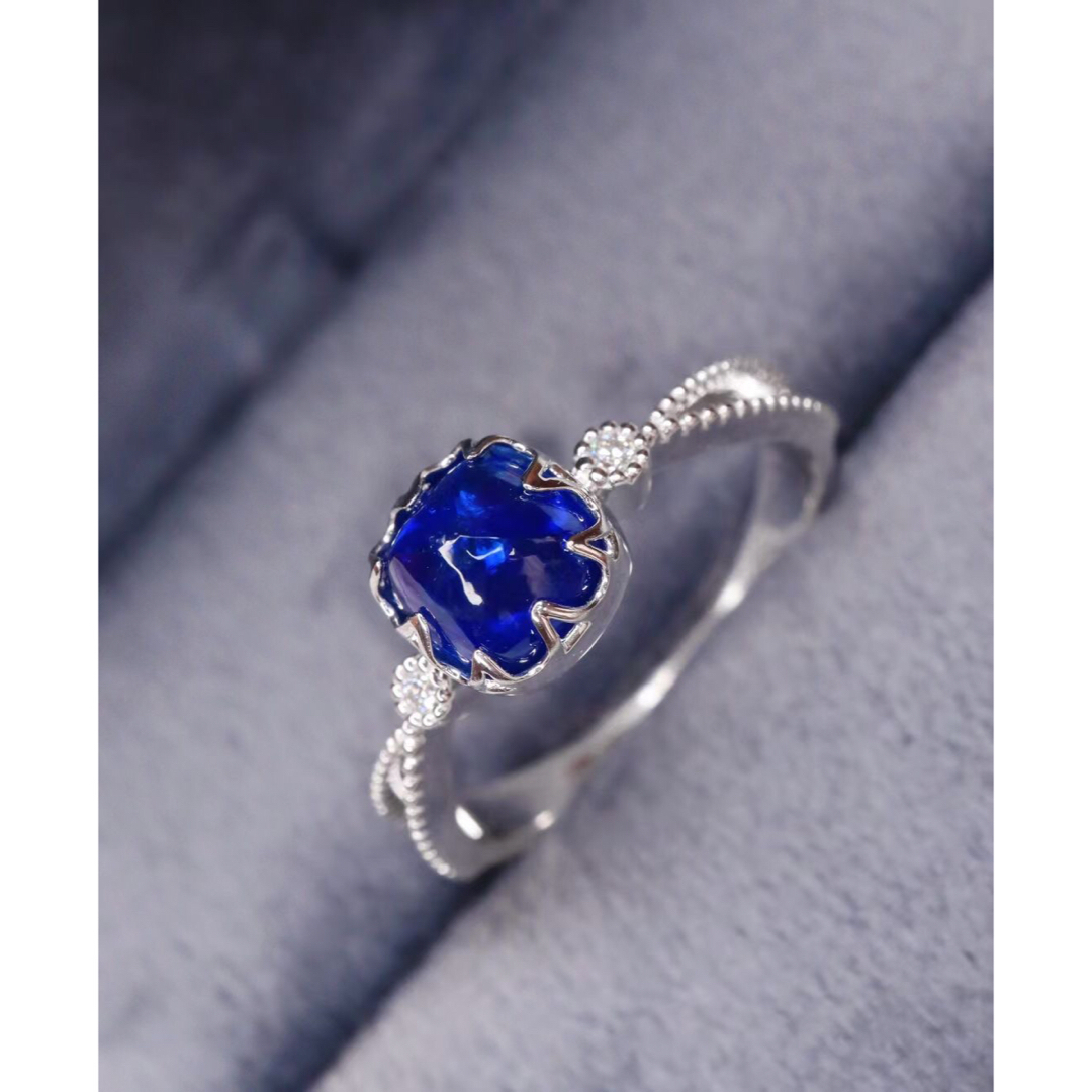 天然 ブルーサファイア ダイヤ リング2ct k18 ¥ レディースのアクセサリー(リング(指輪))の商品写真