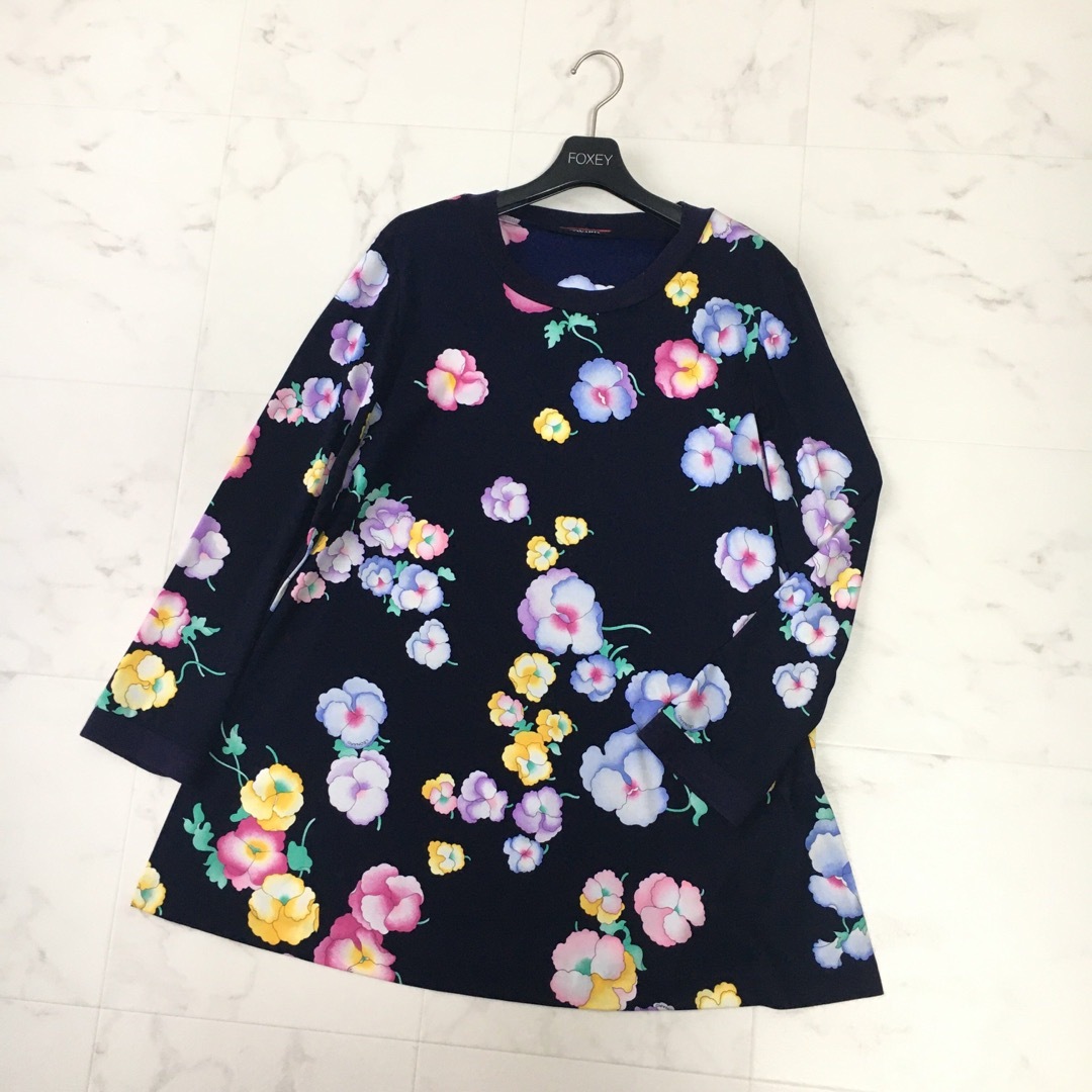 LEONARD - 美品 LEONARD レオナール カンカン 花柄 チュニックの通販