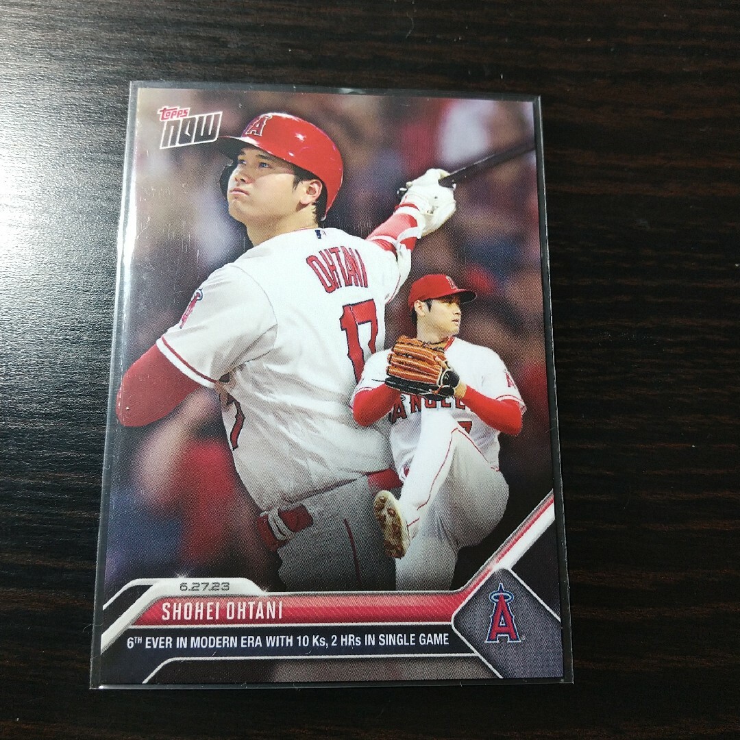 大谷翔平 10奪三振 2ホームラン 2023 topps