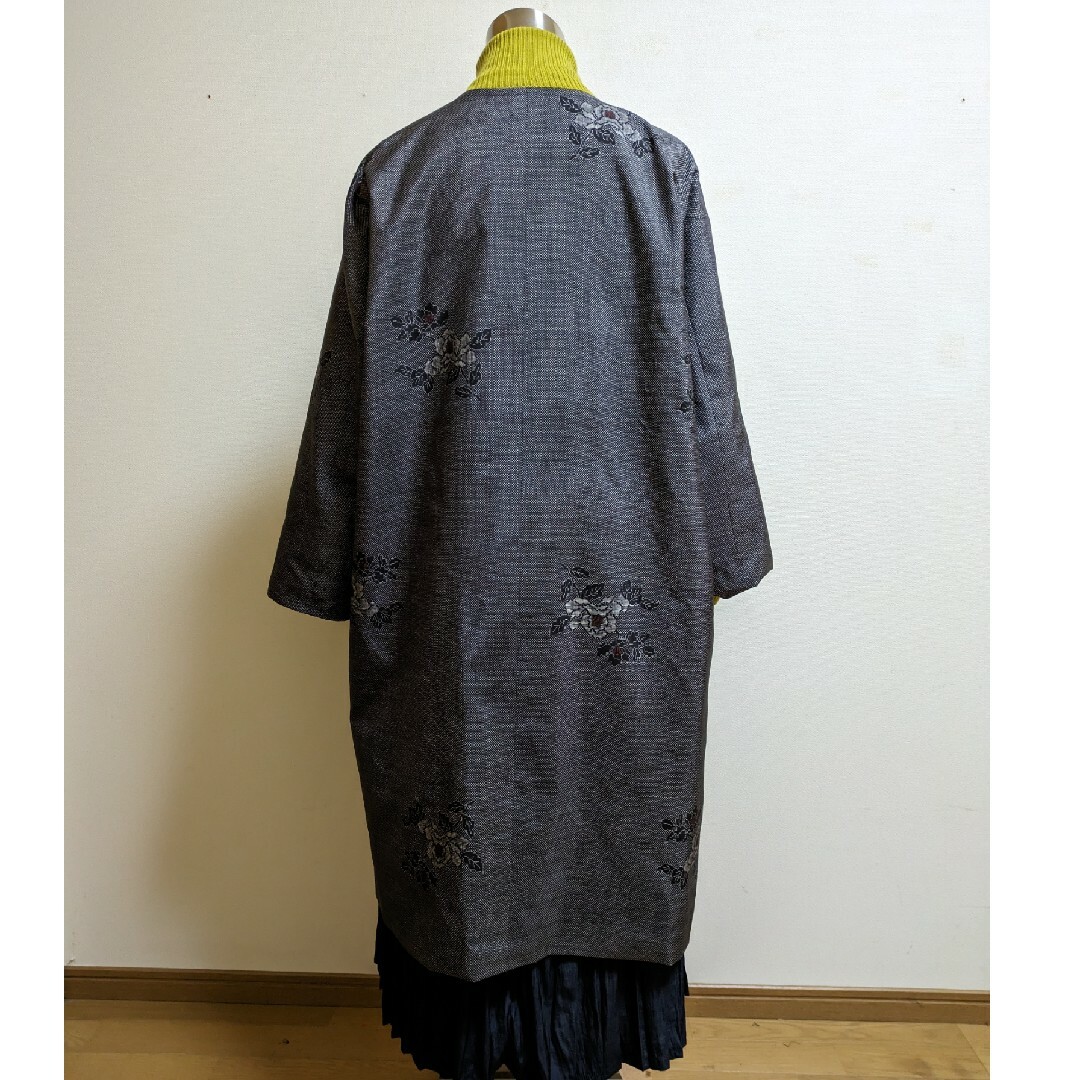 SOLD 着物リメイクリバーシブルコート 大島紬 FREE SIZEの通販 SOLD 着物リメイクリバーシブルコート 大島紬 FREE SIZEの通販