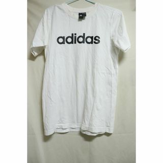 アディダス(adidas)のプロフ必読adidasロゴTシャツホワイト/ブランドシンプル重宝160(Tシャツ/カットソー)