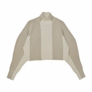 アメリヴィンテージ(Ameri VINTAGE)のAmeri┊WIDE STRIPE KNIT TOP(ニット/セーター)