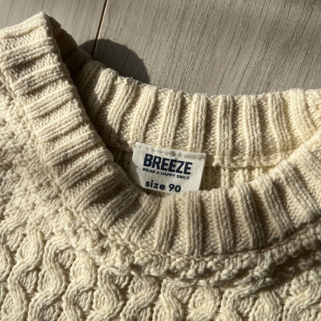 BREEZE(ブリーズ)のBREEZE ケーブル編みセーター キッズ/ベビー/マタニティのキッズ服男の子用(90cm~)(ニット)の商品写真