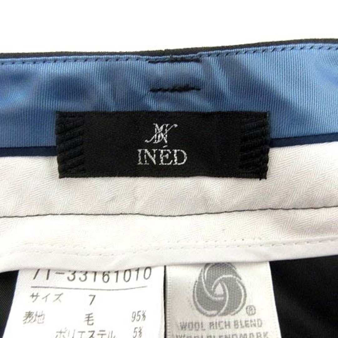 INED(イネド)のイネド INED スラックスパンツ ウール 7 黒 ブラック /YK レディースのパンツ(その他)の商品写真