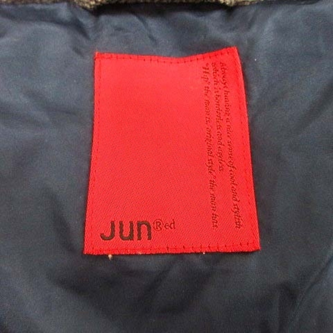 JUNRED(ジュンレッド)のJUNRed ダウンジャケット ジップアップ 総裏地 フード 0 グレー /YK メンズのジャケット/アウター(ダウンジャケット)の商品写真