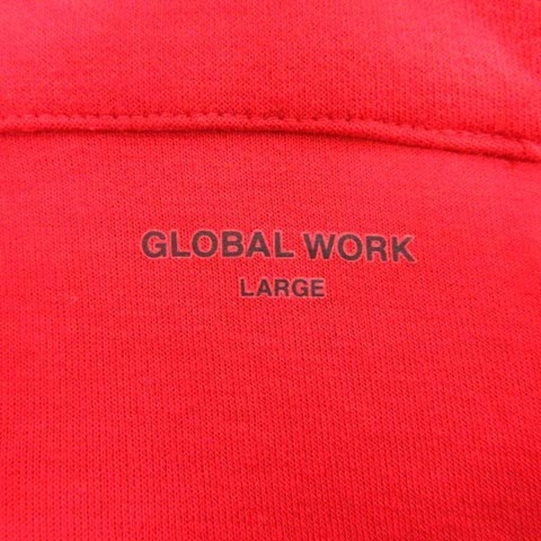 GLOBAL WORK(グローバルワーク)のGLOBAL WORK ジャケット パーカー ジップアップ フード 長袖 L 赤 メンズのトップス(パーカー)の商品写真