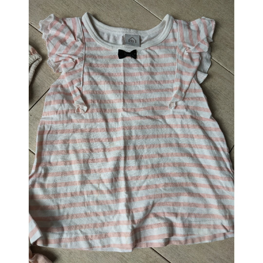 夏用トップス３枚セット キッズ/ベビー/マタニティのキッズ服女の子用(90cm~)(Tシャツ/カットソー)の商品写真