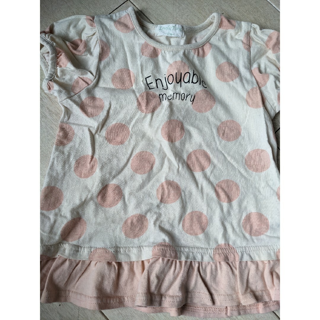 夏用トップス３枚セット キッズ/ベビー/マタニティのキッズ服女の子用(90cm~)(Tシャツ/カットソー)の商品写真