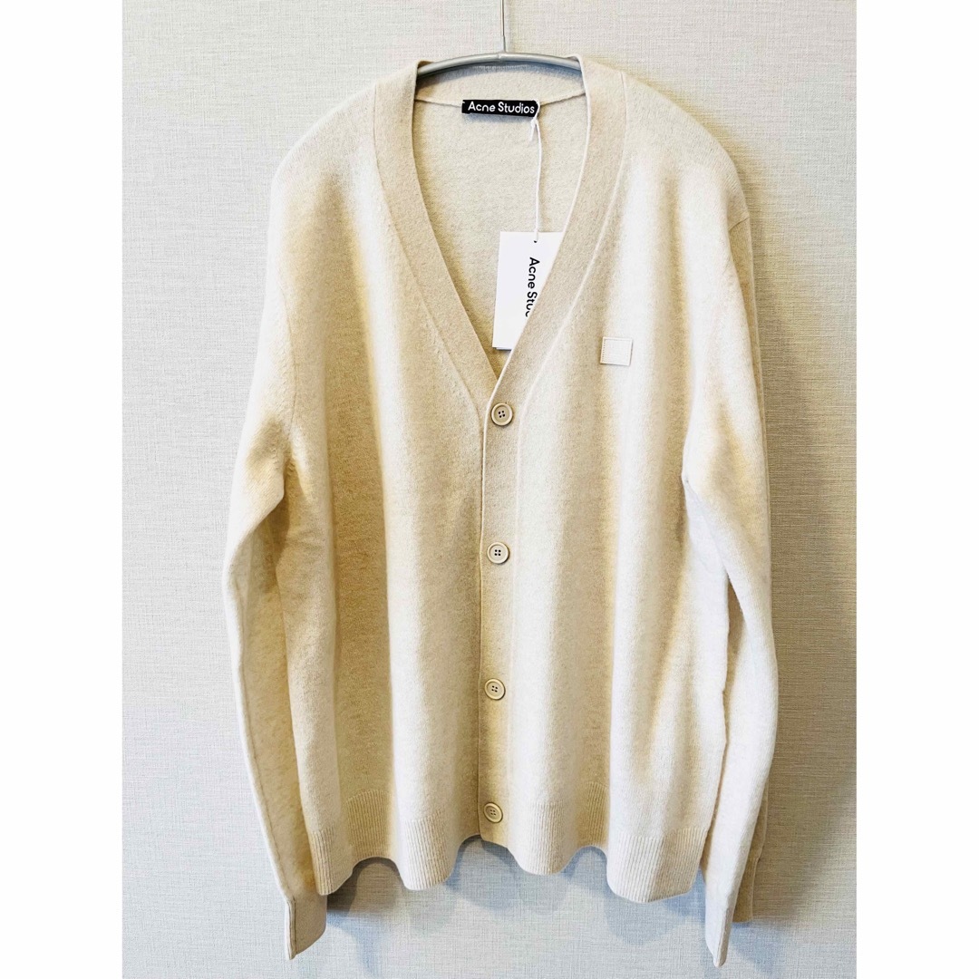 【新品未使用】ACNE STUDIOS ケブ ウールカーディガン クリーム