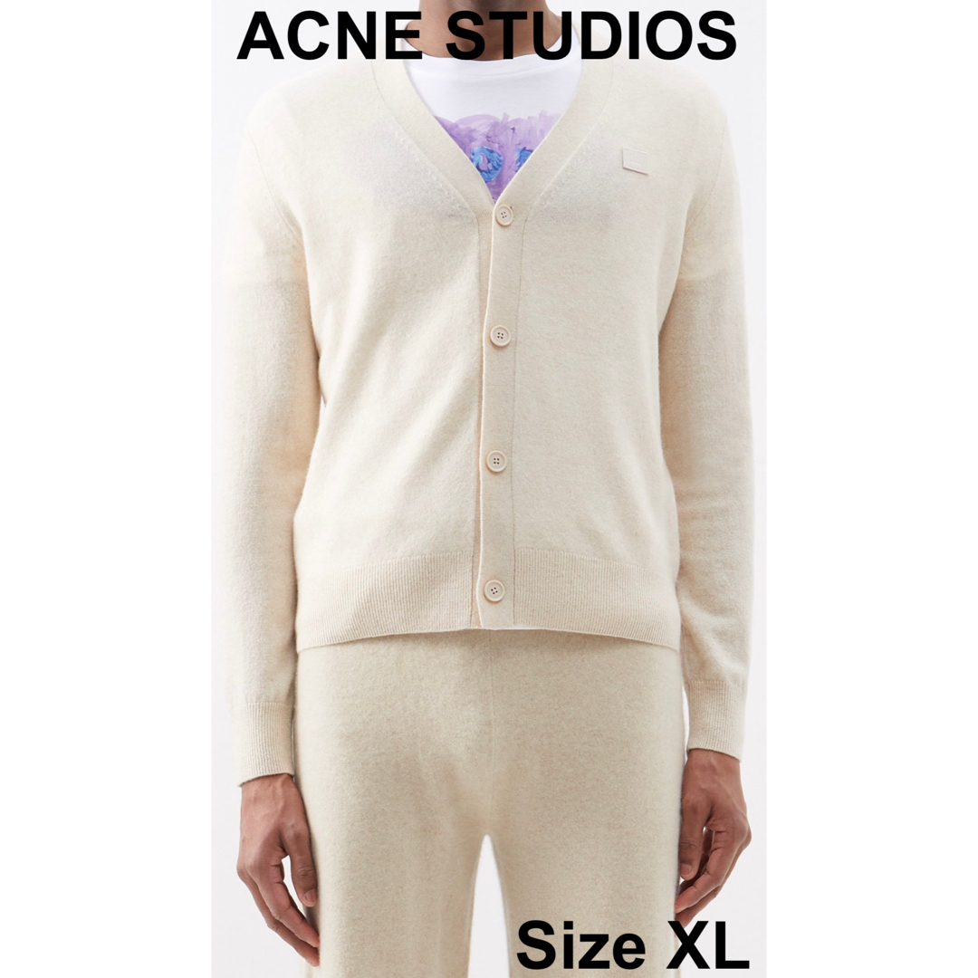 【新品未使用】ACNE STUDIOS ケブ ウールカーディガン クリーム