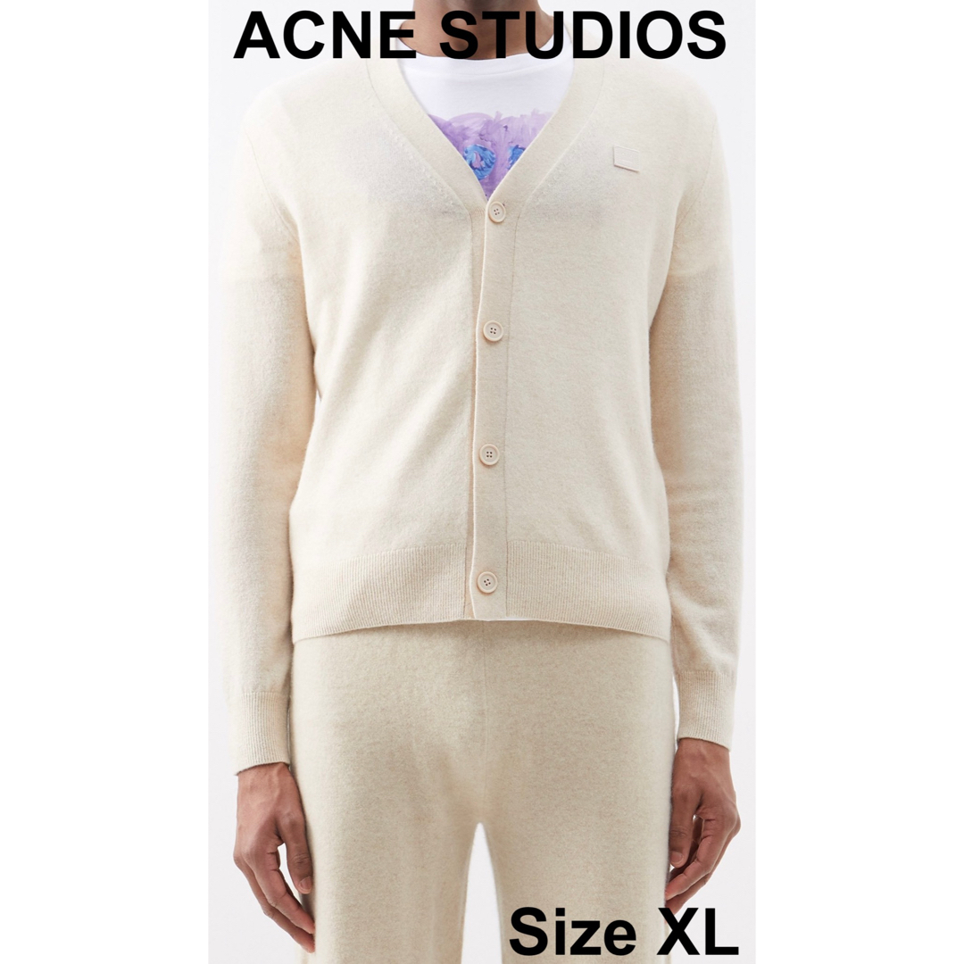 Acne Studios(アクネストゥディオズ)の【新品未使用】ACNE STUDIOS ケブ ウールカーディガン クリーム メンズのトップス(カーディガン)の商品写真